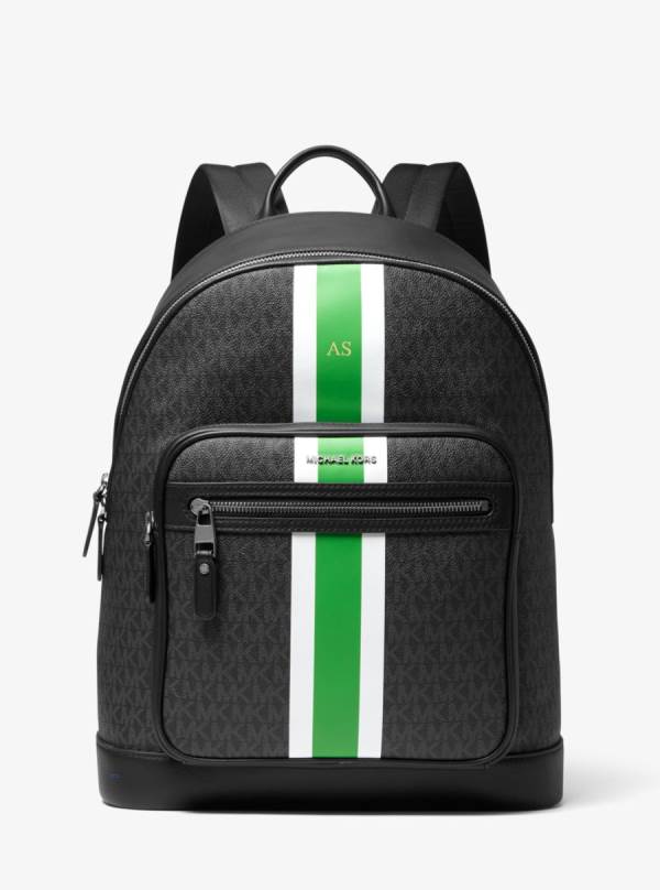 Panske Batohy Michael Kors Hudson Logo Stripe Svetlo Zelene - Tasky Michael Kors Obchod | MOQHY-0659